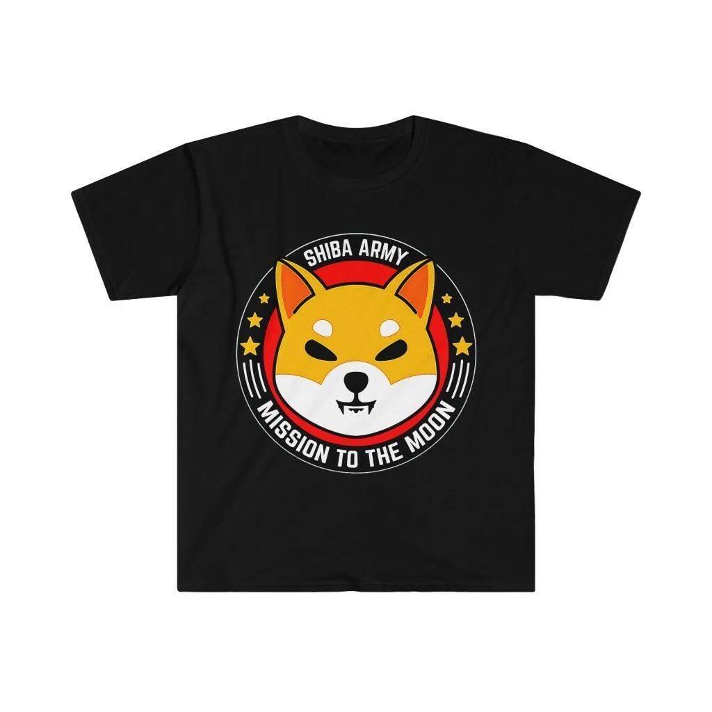 Shiba Inu Shib Army To The Moon stock market Hodl Cryptocurrency T-Shirt M