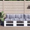 VidaXL Pallet Cushions 2 Pcs Tiles Grey Fabric, Cushion, Sofa Cushion, Back Pillow, Outdoor Cushion, 360936