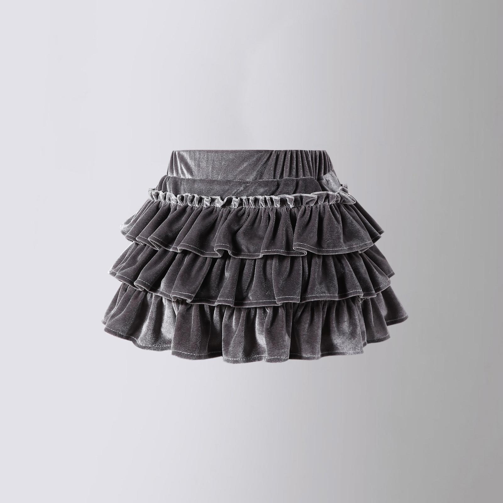 

Юбка для девочек осень/зима 2024 из шерсти в складку - корейский стиль 100cm