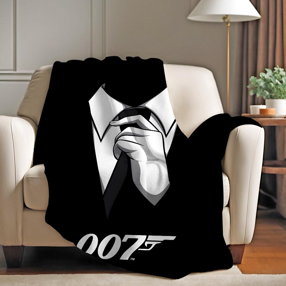 British Legend J-James B-Bond 007 Blanket Warm And Soft Suitable For Bedroom Living Room Sofa Bed Office Travel Camping