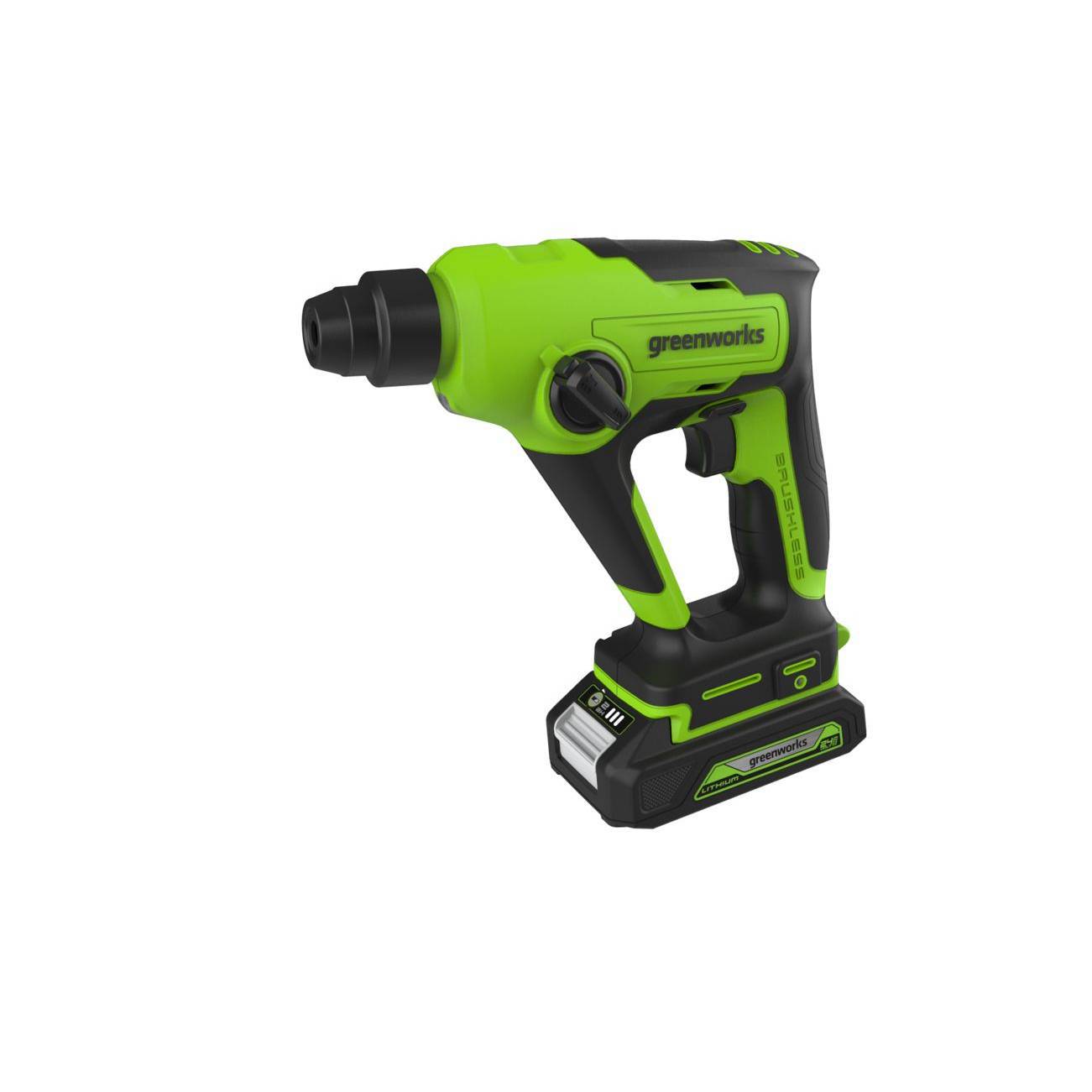 

Аккумуляторная перфораторная дрель Greenworks Gd24sds1k2