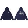 Stussy Mens Hooded Sweatshirt Casual Loose Fit Streetwear Printed Pullover