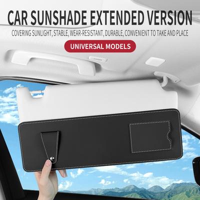 Rallonge de Pare-soleil de Voiture Anti-éblouissement Réglable Rallonge de Pare-soleil de Voiture Universelle Accessoires d'Extension de Pare-soleil de Voiture Peut Ranger des Articles Divers