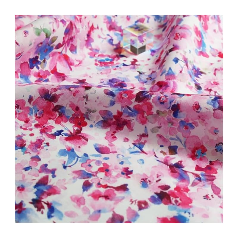 

nora. FR1016-B floral pattern small floral pattern flower flower watercolor touch art cotton cotton fabric sheeting material For handicrafts cotton