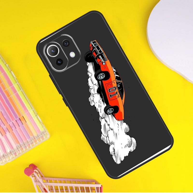 La General Lee Dukes Of Hazzard 01 Cover Per Xiaomi 13 14 Ultra 11T 12T 13T 14T Pro POCO X7 Pro X3 X5 F3 F5 F6 M6 X6 Pro Custodia