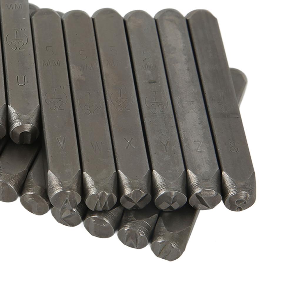 Letter Punch Set 27 Letters High Strength High Carbon Steel Metal Letter Stamp Set for Jewelry Artwork