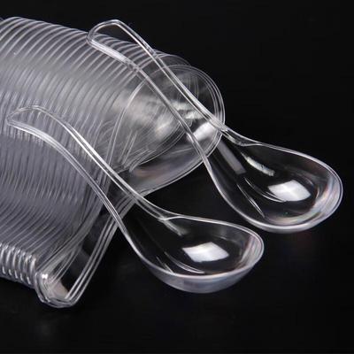 Clear Disposable Plastic Spoons