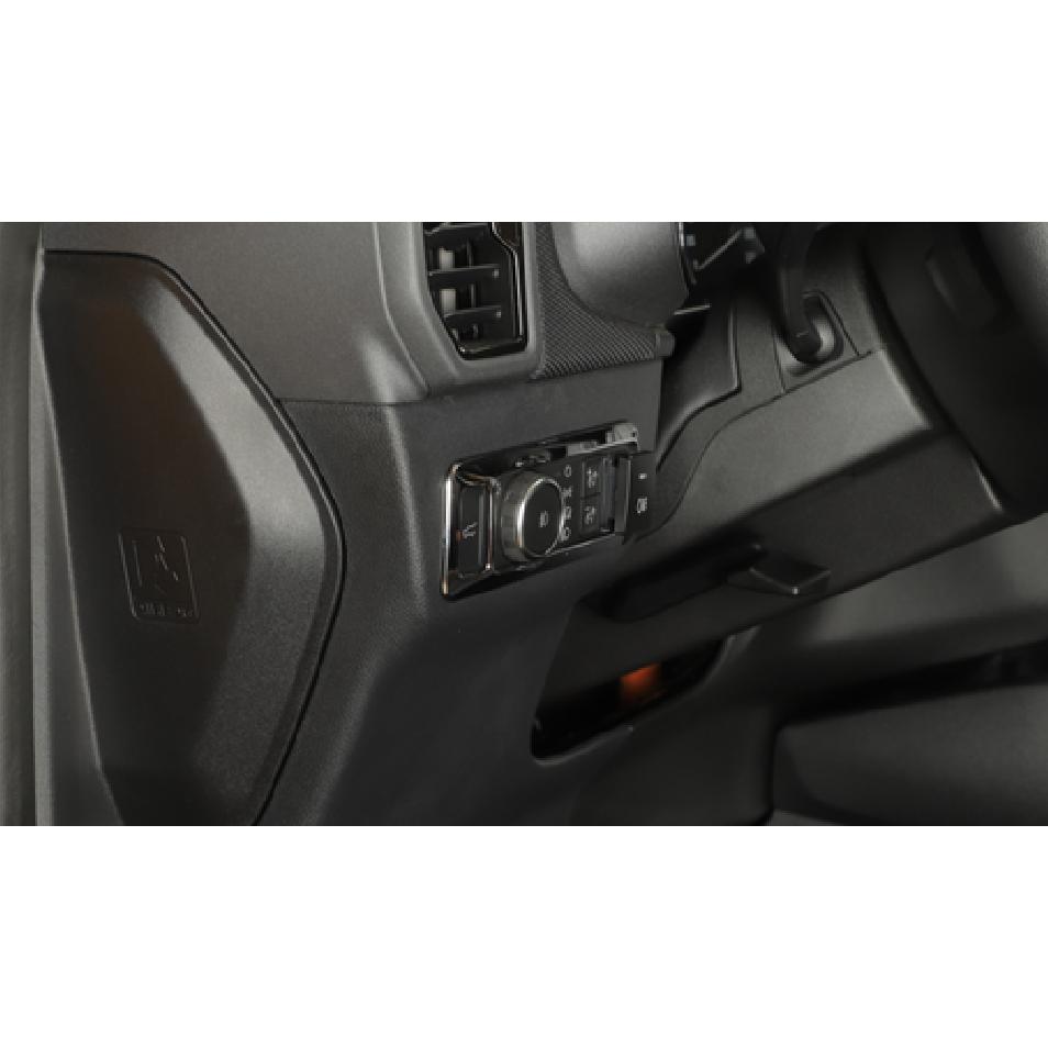 Head Light Switch Cover Trim Fit for Ford Bronco Sport -25 Interior Chrome