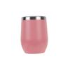 Tragbares doppelwandiges isoliertes Weinglas aus 304 Edelstahl in Eiform – Stilvoller roter Outdoor-Wasserbecher