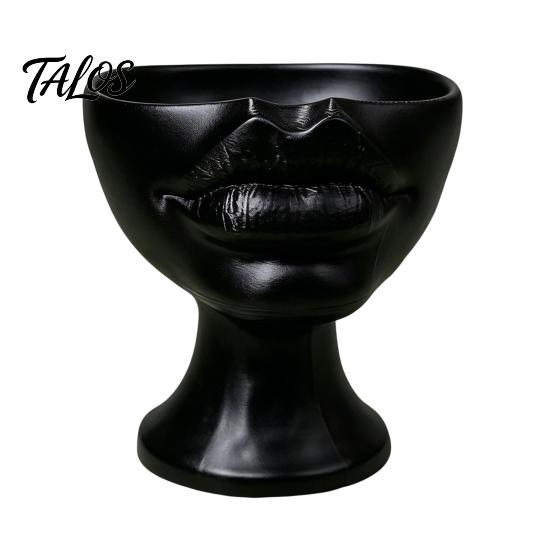PLA Desktop-Dekoration Ornament 3D-gedruckter lippenförmiger Blumentopf, Künstlerische Skulpturale Pflanzgefäß mit Mattem Finish, Topf Multifunktional Minimalistischer Schreibtisch