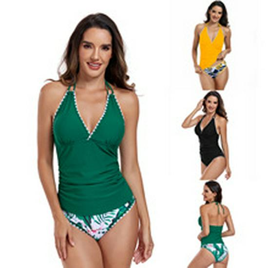 European & American Sexy Bikini Three-Piece Set with Split Long Dress Swimsuit - Women's 2025 Collection.