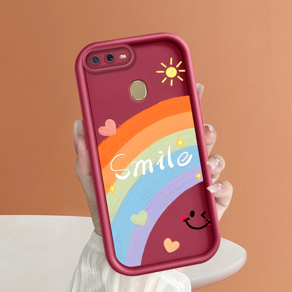 Soft Silicone Square Ladders Cartoon Pattern Full Cover Camera Protection Shockproof Case for OPPO Reno Realme OnePlus