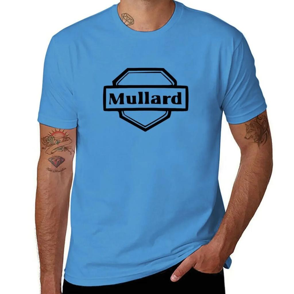 Mullard Vacuum Tube Logo T-Shirt Anime Essential T Shirt Vintage Anime Shirt Vintage Graphic Tee Heavy Weight T Shirts for Men