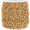 No Fade 2Meters 1Meter Stainless Steel Beads Chains for Jewelry Making DIY Necklace Bracelet Accessories Handmade Ball Chain