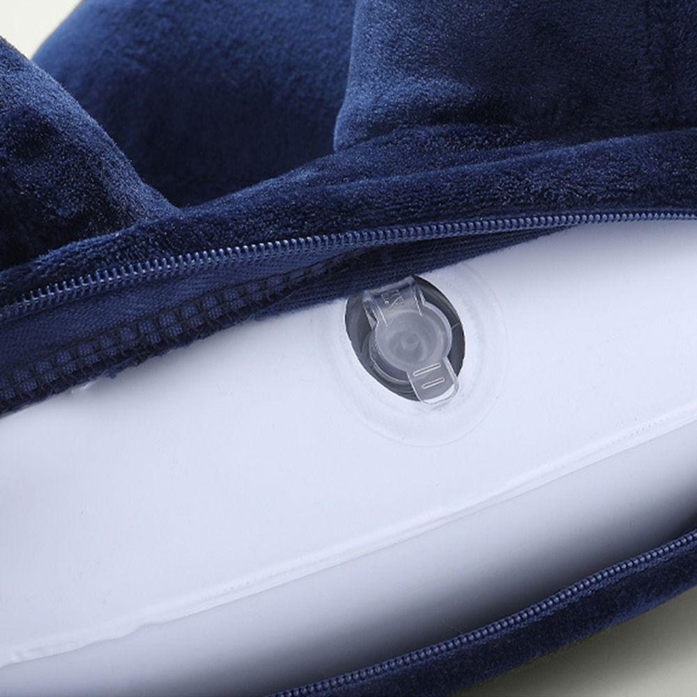 Soft Press To Inflate Pillow U-Shaped Neckrest Pad Inflatable Travel Pillow  Tourist