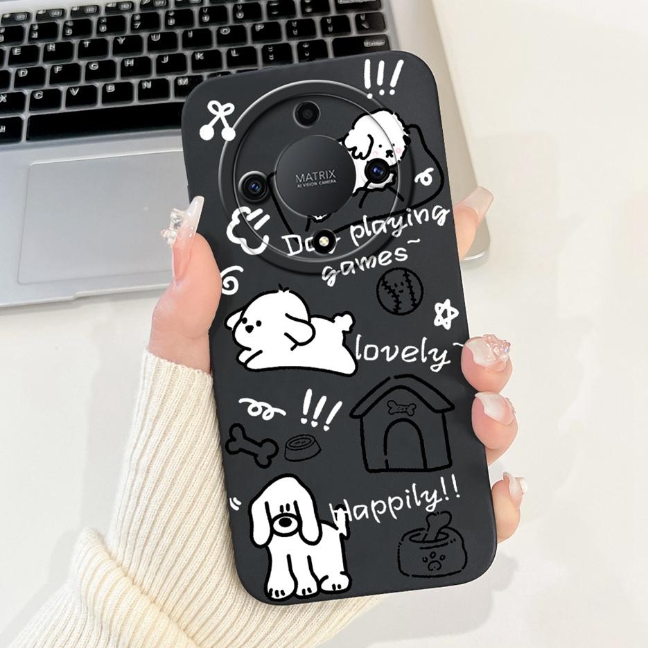 For Honor X9b Case Magic6 Lite ALI-NX3 Cute Panda Cartoon Cover Shockproof Phone Case For Honor Magic 6 Lite HonorX9b Soft Shell