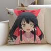 In Another World with My Smartphone Cushion Cover  skinfriendly linen pillowcase square removable and washable cushion