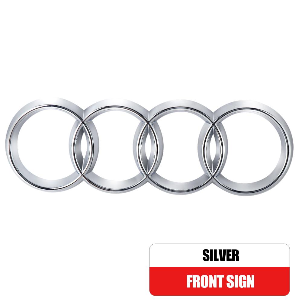 Car Styling 3D ABS Hood Front Bonnet Grill Rear Trunk Emblem Cover For Audi A4L Q2L Q3 Q5 Q7 Q8 S4 S5 S6 S7 R8 A5 A6L A7  A4 A3