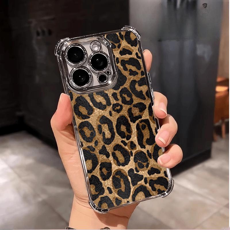 Case For VIVO V60 V40 V50 Lite Y03 Y27S Y28 Y28S Y04 Y21 Y31 Y33S Y21S Y17S Y36 5G V30 Pro Leopard Print Plating Cover