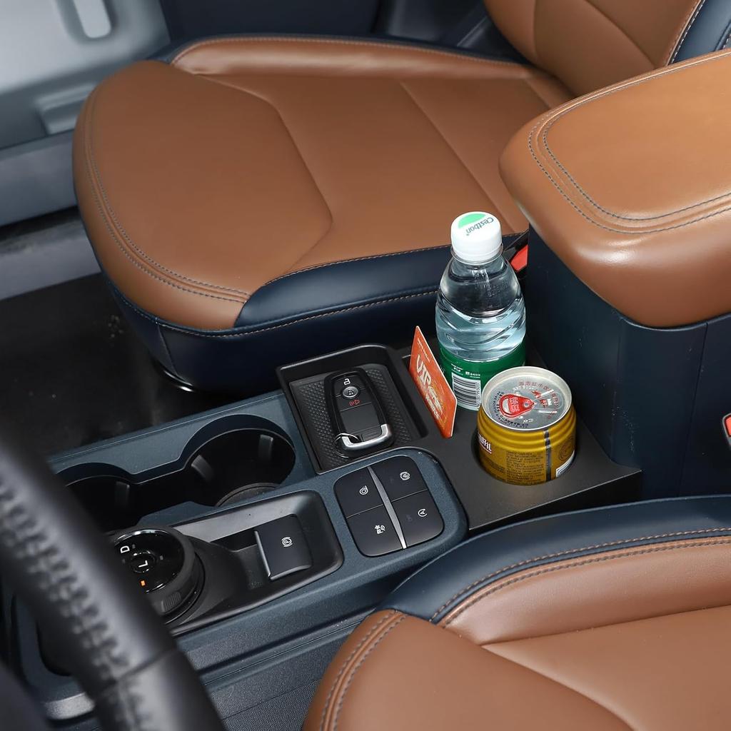 TOYCIDFG Car Center Console Cup Holder Organizer Tray Compatible With Ford Maverick -2025, Ert Assembly Storage Box ABS Interior Accessories Armrest