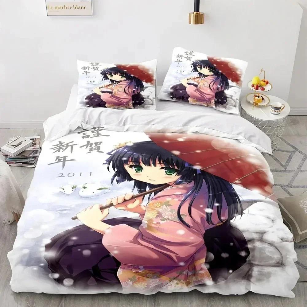 Comforter 3D Print Anime Kawaii Sexy Girl Bedding Set 3D Printed Suitable For Bedroom Kids Home Textile