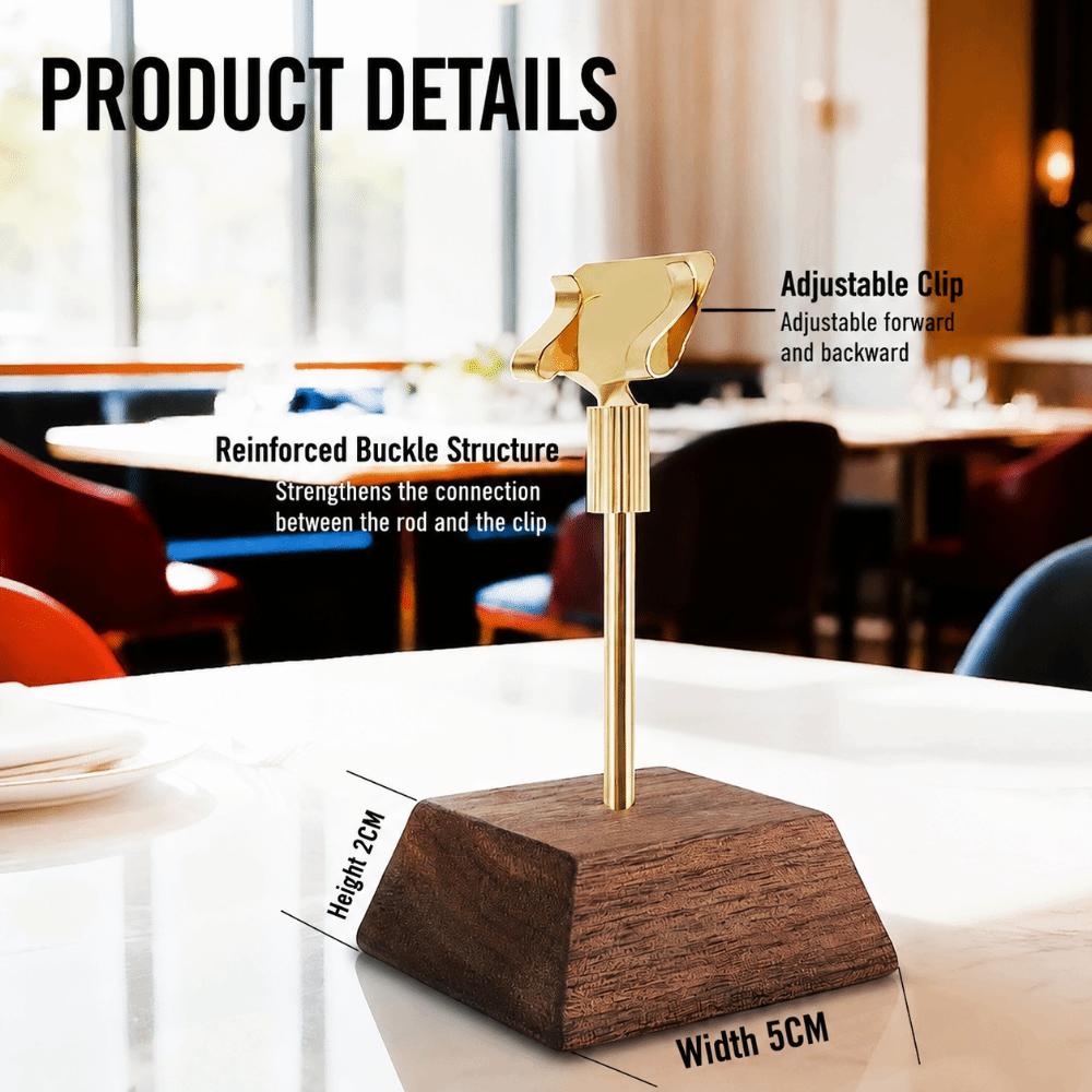 Adjustable Table Sign Holder Metal Table Number Holder Durable Price Tag Display Stand  Cafe