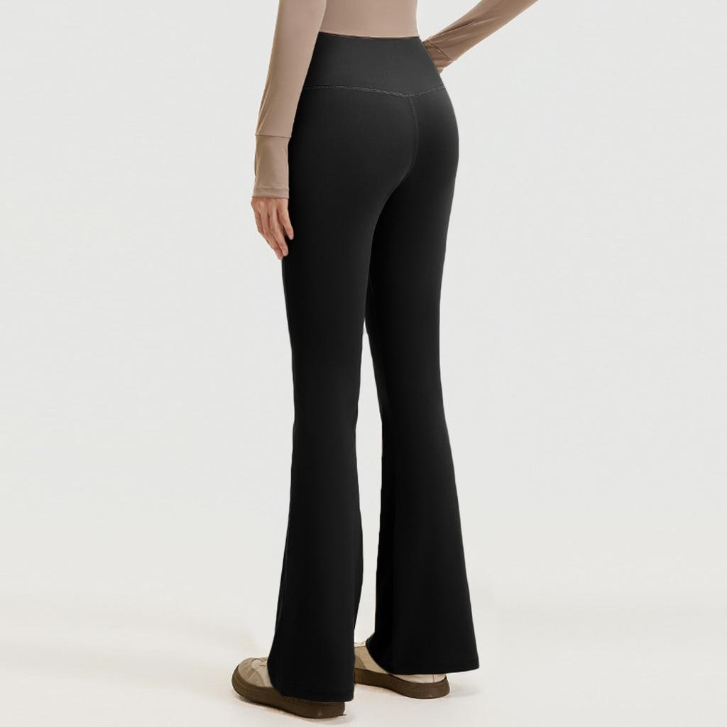 Womens Pants Casual  Pants With Pockets Pull On Flare Slacks High Waist Stretchy Trousers