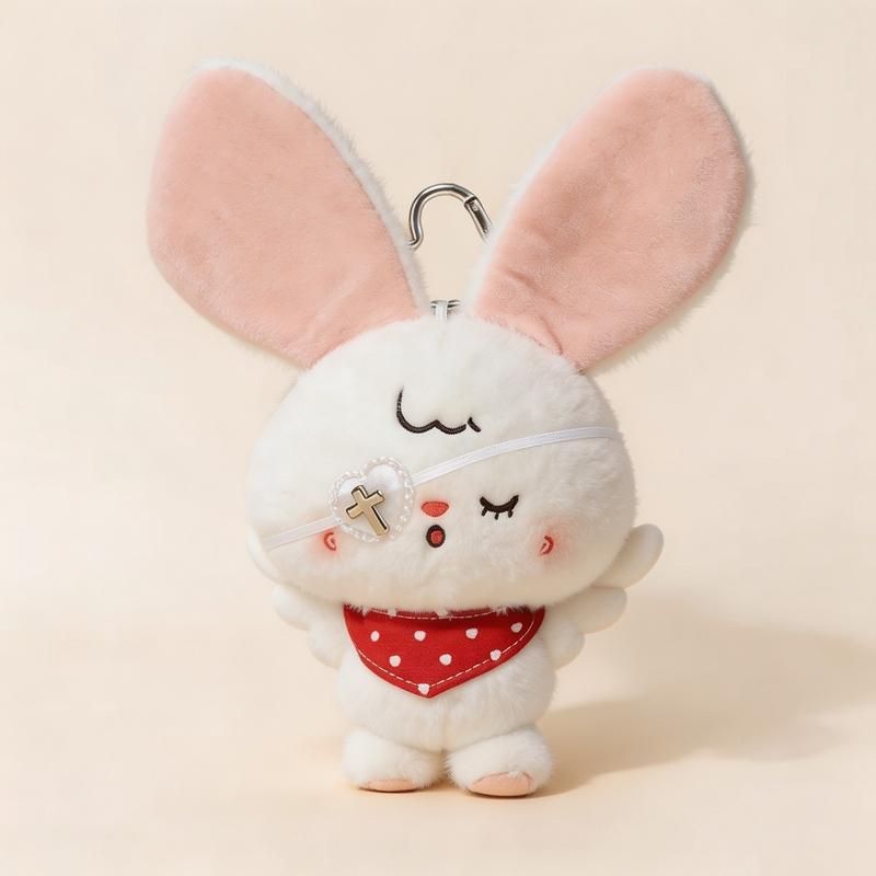 17cm Cute Greedy Rabbit Plush Toys Creative Cartoon Anime Figure Doll Accompany Peripheral Kids Girls Pendants Birthday Gifts