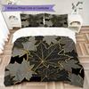 Leaf Pattern Bedding uilt Set uilt Cover Pillowcase Home Decoration Birthday Gift (1 * duvet cover + 2 * pillowcase  without core)62