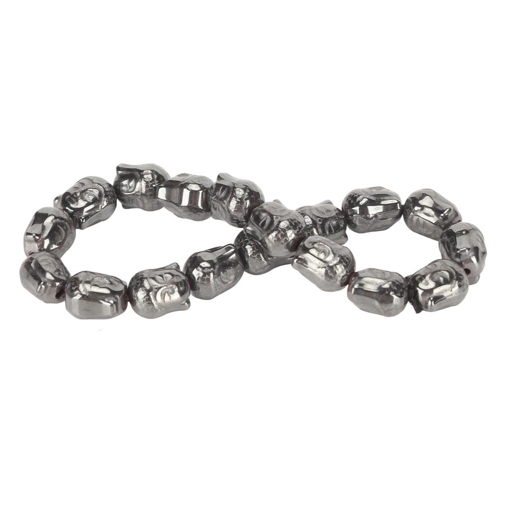 Buddhism Terahertz Bracelet Magnetic Volcanic Negative Ion Vintage Energy Stone Bracelet for Yoga