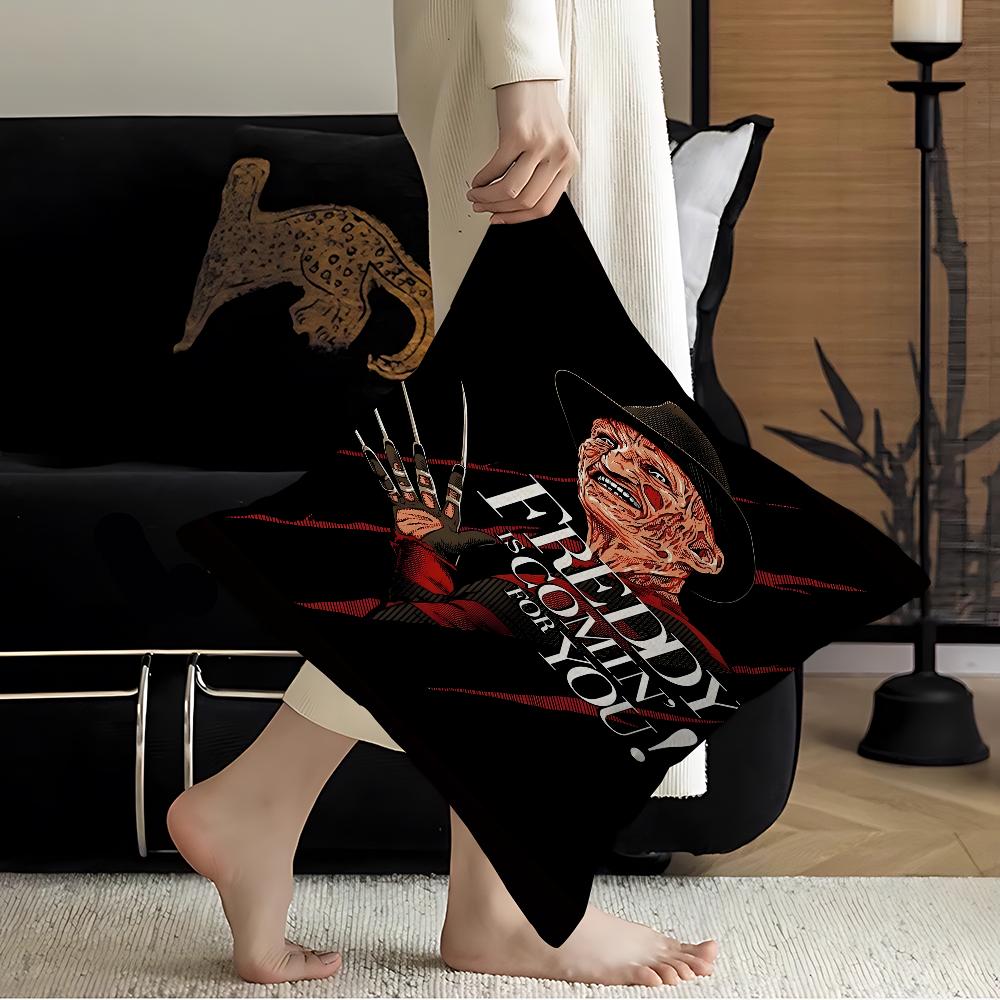 

F-Freddy K-Krueger Movie Pillowcase toon Gift Cushion Cover Bedroom Home Sofa Chair Seat Decor pillow case 16x16Inch