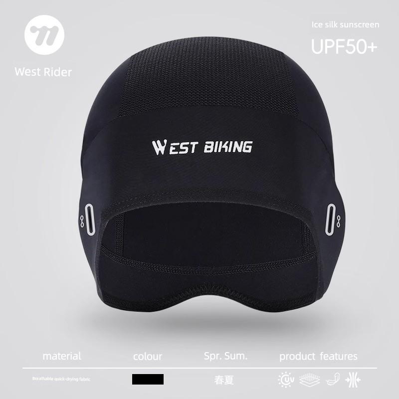 West Rider Bicycle Ice Silk Small Hat Summer Sun Protection Headgear Unisex Helmet Liner Breathable Headscarf for Cycling