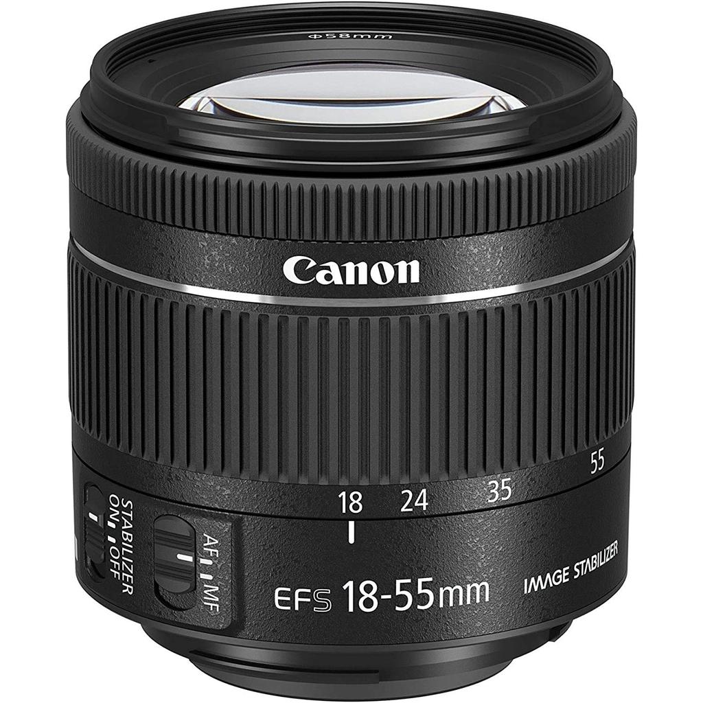 Canon Obiectiv Zoom Standard EF-S 18-55mm F4.0-5.6 IS STM pentru APS-C