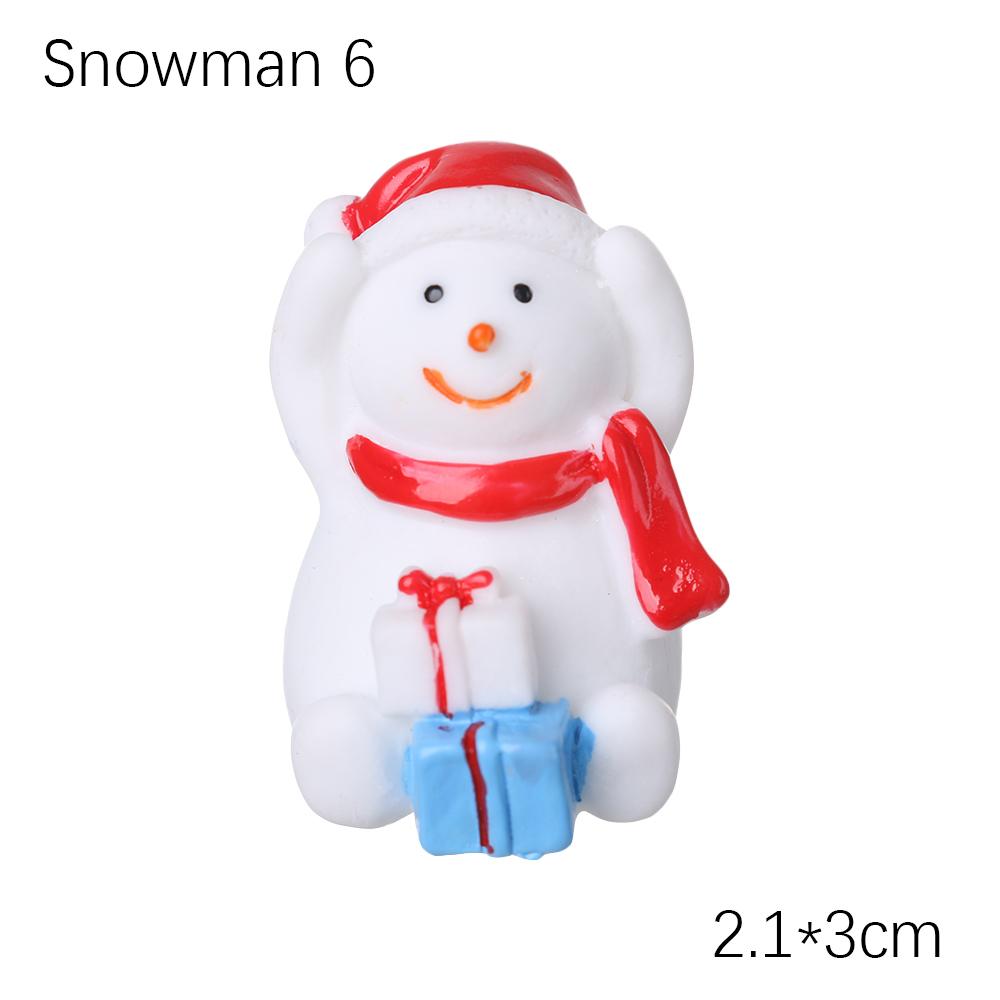 1PC Micro Landscape Toys Fairy Garden Home Decorations Deer Xmas Tree Miniature Snowman Christmas Figurines Santa Claus