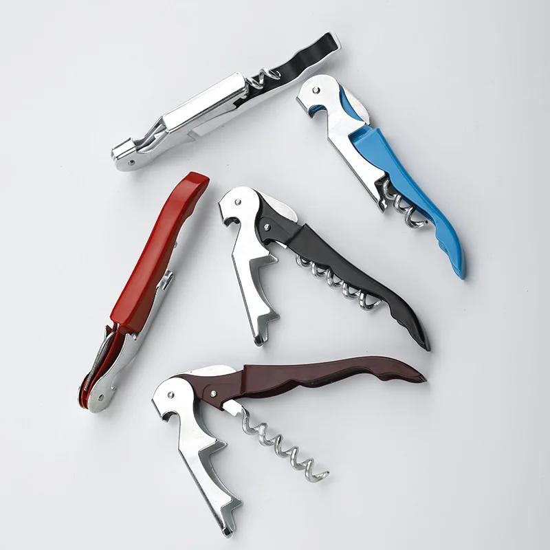 Multifunktionale 2-in-1-Flaschenöffner aus Edelstahl, Weinkorkenzieher, Korkenzieher, Bierdeckel-Entferner, Küchenhelfer, Bar-Zubehör