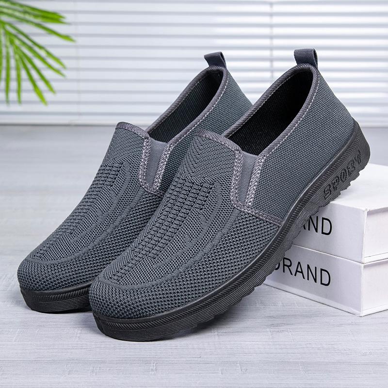 

Мужская весенне-летняя новая однопедальная ленивая дышащая нескользящая повседневная обувь из дышащей ткани для мужчин 44