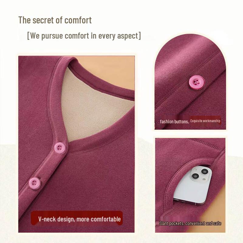 L'eggs Women's Fleece-Lined Thermal Cardigan Vest