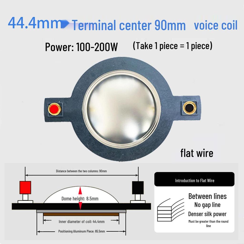 High-Frequency Voice Coil Diaphragm Repair Parts: 25-75 Core Round Flat Wire