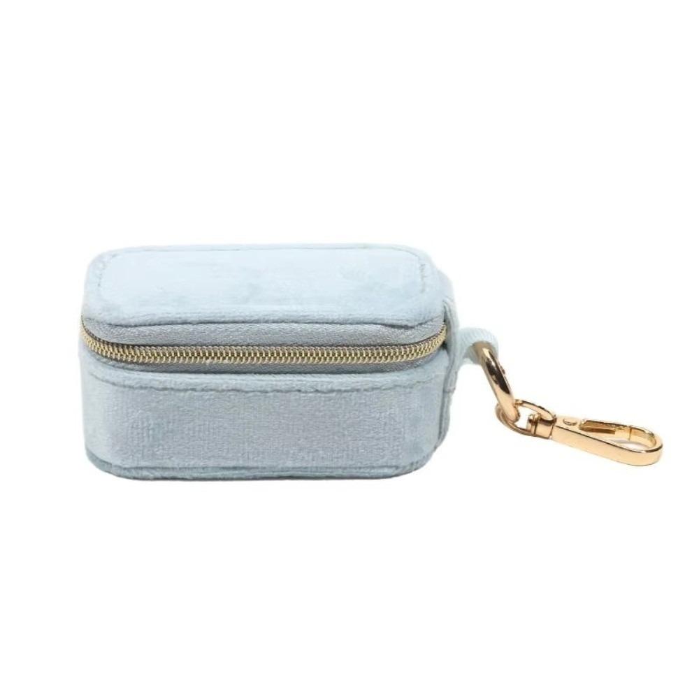 Zipper Closure Jewelry Organizer Velvet Material Jewelry Case Jewelry Storage Box  Travel Use