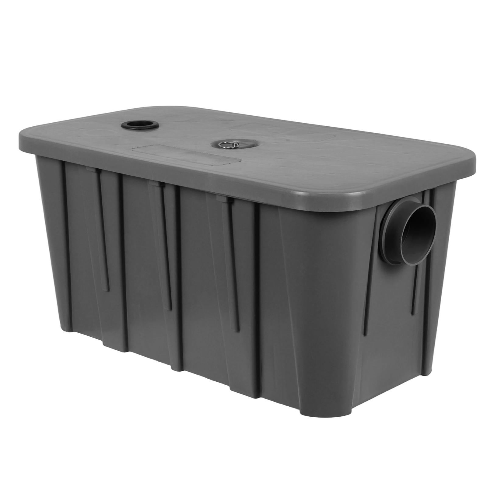 

Выпуск жироуловителя с корзиной для фильтрации отходов Водоотделитель масла и воды Предотвращает засоры и запахи для ресторана кафе