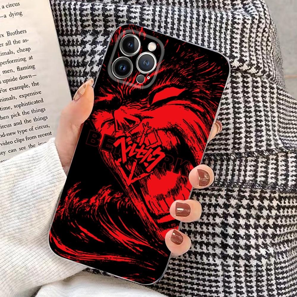 Berserk Comics Anime Phone Case for iPhone 15 8 7 6 6S Plus X SE 2020 XR XS 14 11 12 13 Mini Pro Max Mobile Case