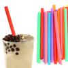 100PCS Colorful Drinking Straw Plastic Disposable Wide Straws for Milk T Mixed Colors