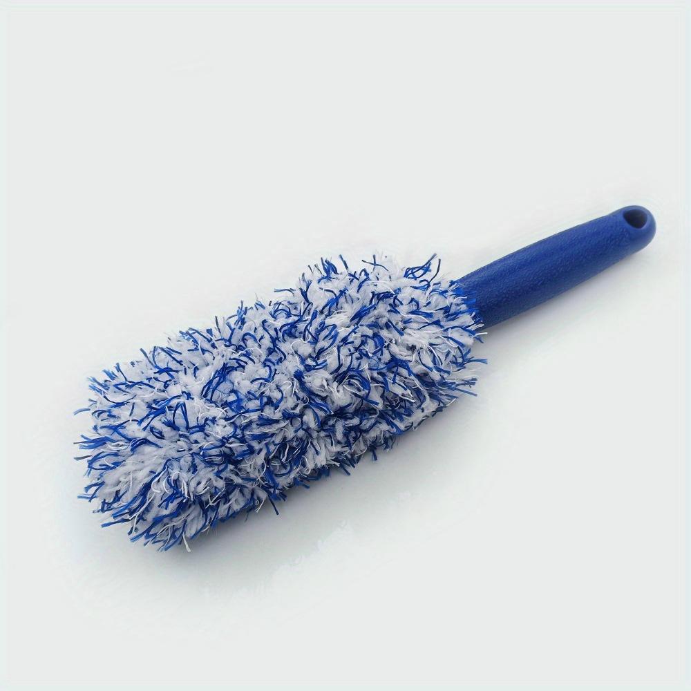 Beauty Car Wash Supplies Microfiber Long Handle Tire Brush Cleaning Plush Tire Brush Wheel Brush