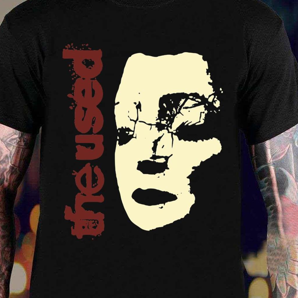 VTG The Used Band Black T-shirt Unisex Tee All Sizes XX71
