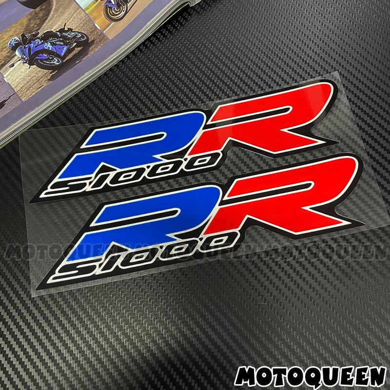 For BMW S1000RR S1000 RR 2X Motorcycle Fairing Body Tank Pad Side Emblem Logo Decoration Reflective Waterproof Decals Stickers