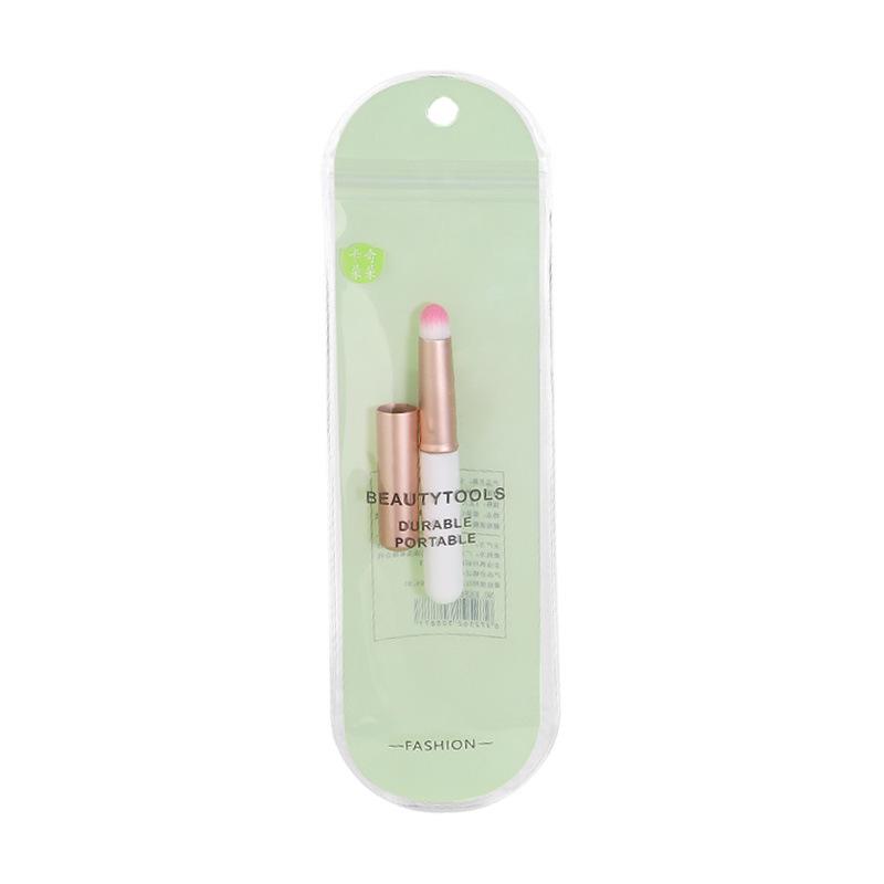 

Compact Multifunctional Lip Brush & Lid with Blending, Concealer & Lipstick Applications, Model 887.
