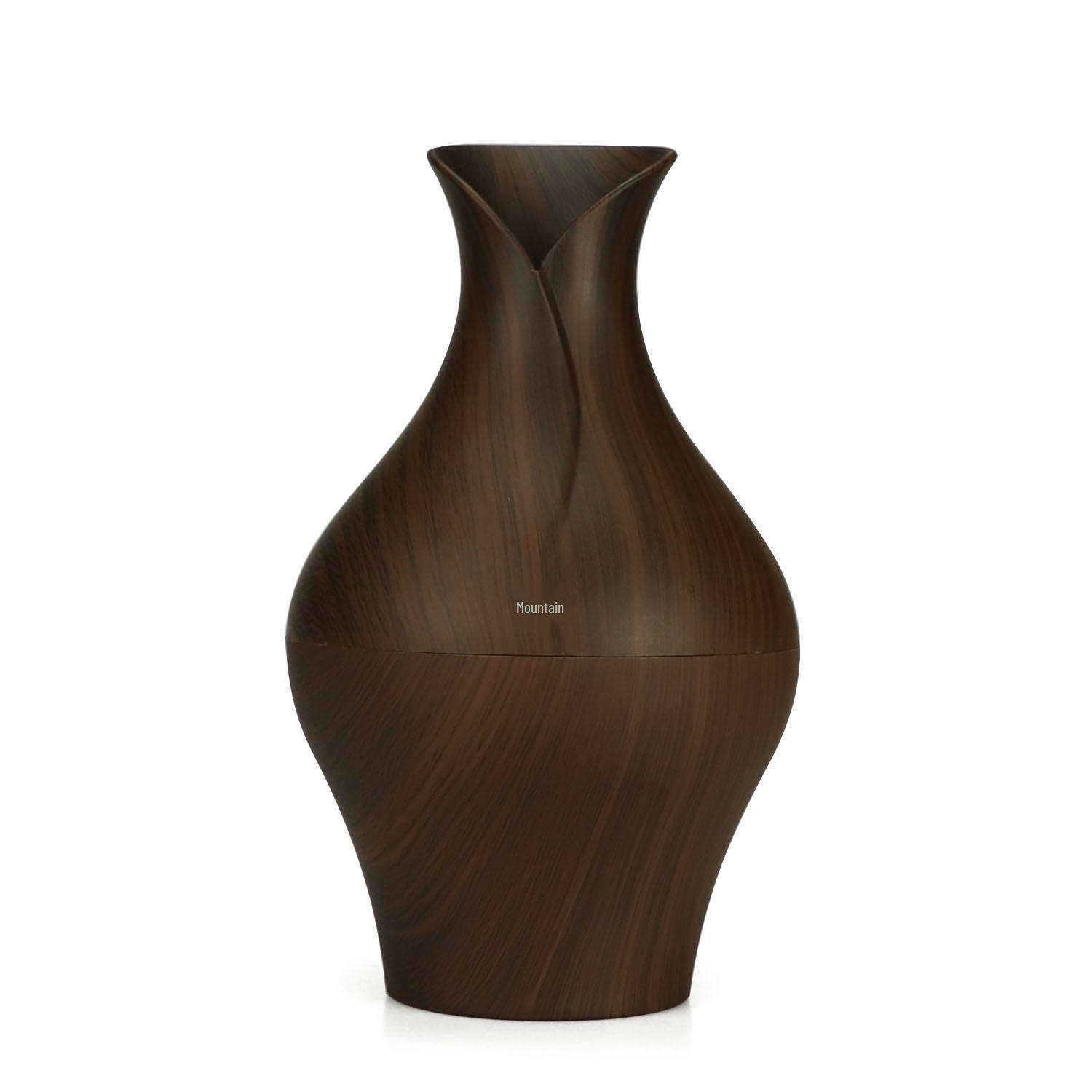 Compact USB Wood Grain Humidifier for Office & Car USB
