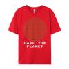 Hack The Planet Binary Code Computer Hacking Coding Hacker Graphic Shirts Men Youth Clothes Gothic Style
