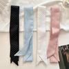 Women Narrow Long Scarf 190X4.5Cm Polka Dot Tie Bag Ribbon Headband Choker Streamer Lady Accessories