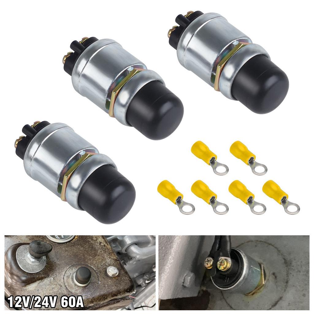 Professional Marine Automotive Engine Start Push Button Set Waterproof Metal Designs Starter Switches for Car Marine Use